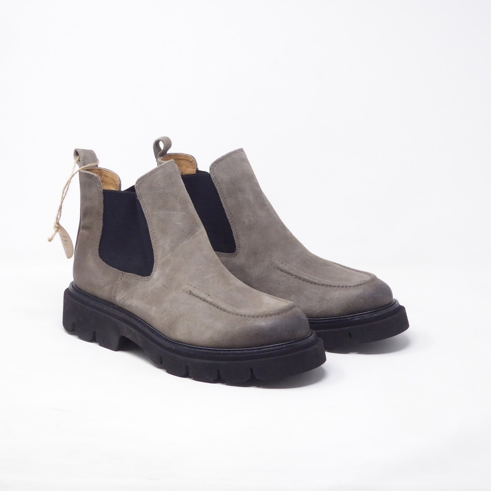 Sofft Samira Womens Chelsea Boots Gray Suede Waterproof Lug Sole Size 8M